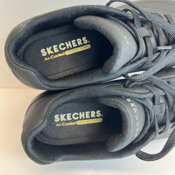Sketchers Uno-Stand On Air Womens Sz 10M All Black 73690 Superb Barely Worn! - Picture 12 of 16